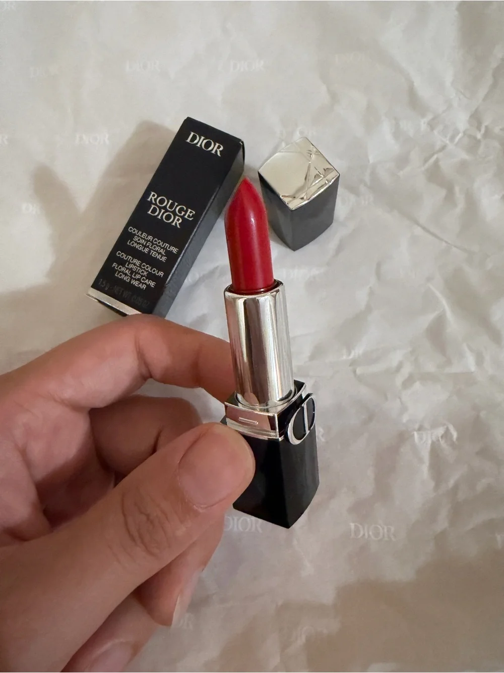 Dior Rouge Lipstick in Rouge Dior-999 satin mini